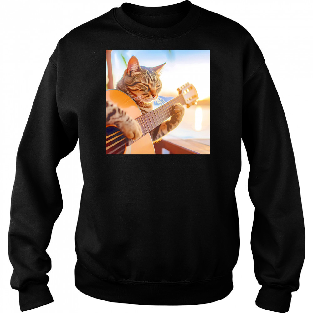 Acoustic Cat guitar shirt Sweatshirt