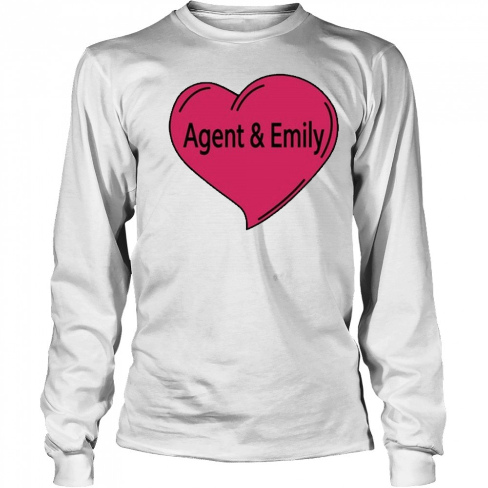 Agent And Emily Heart T-shirt Long Sleeved