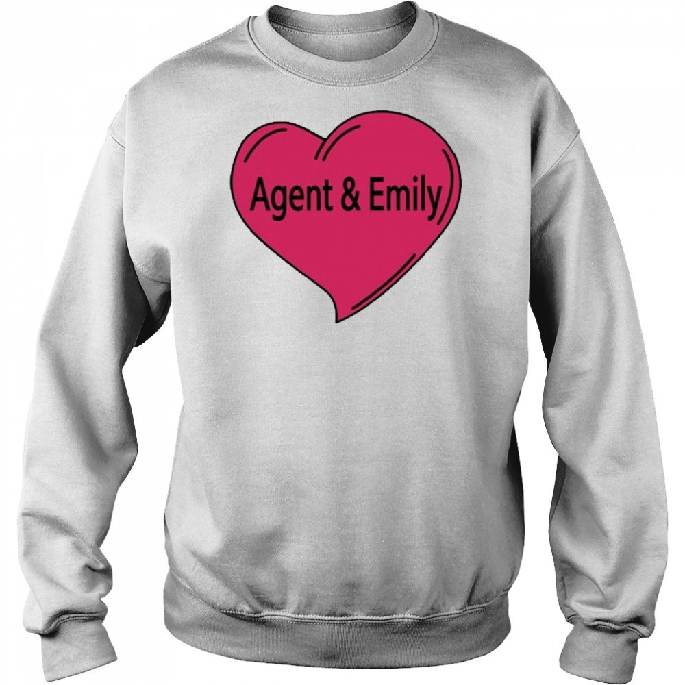 Agent And Emily Heart T-shirt Sweatshirt