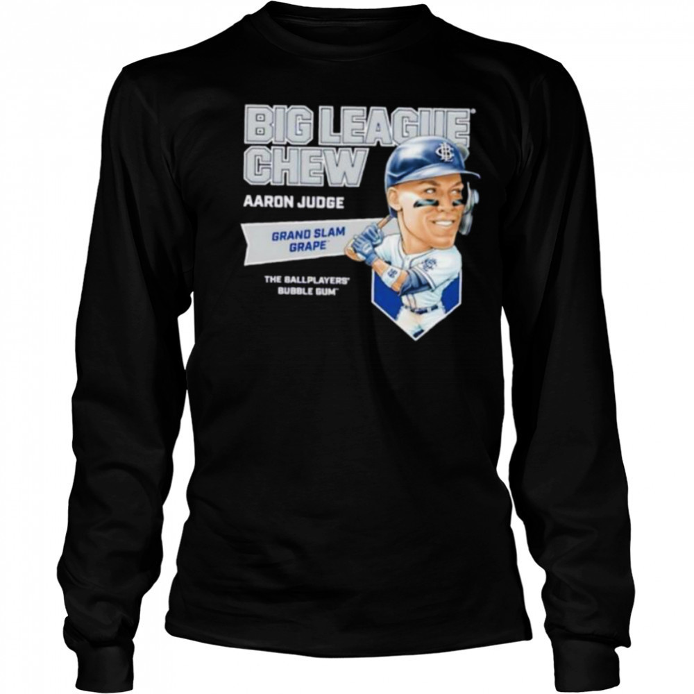 Big League Chew Aaron Judge Grand Slam Grape The Ballplayers Bubble Gum shirt Long Sleeved