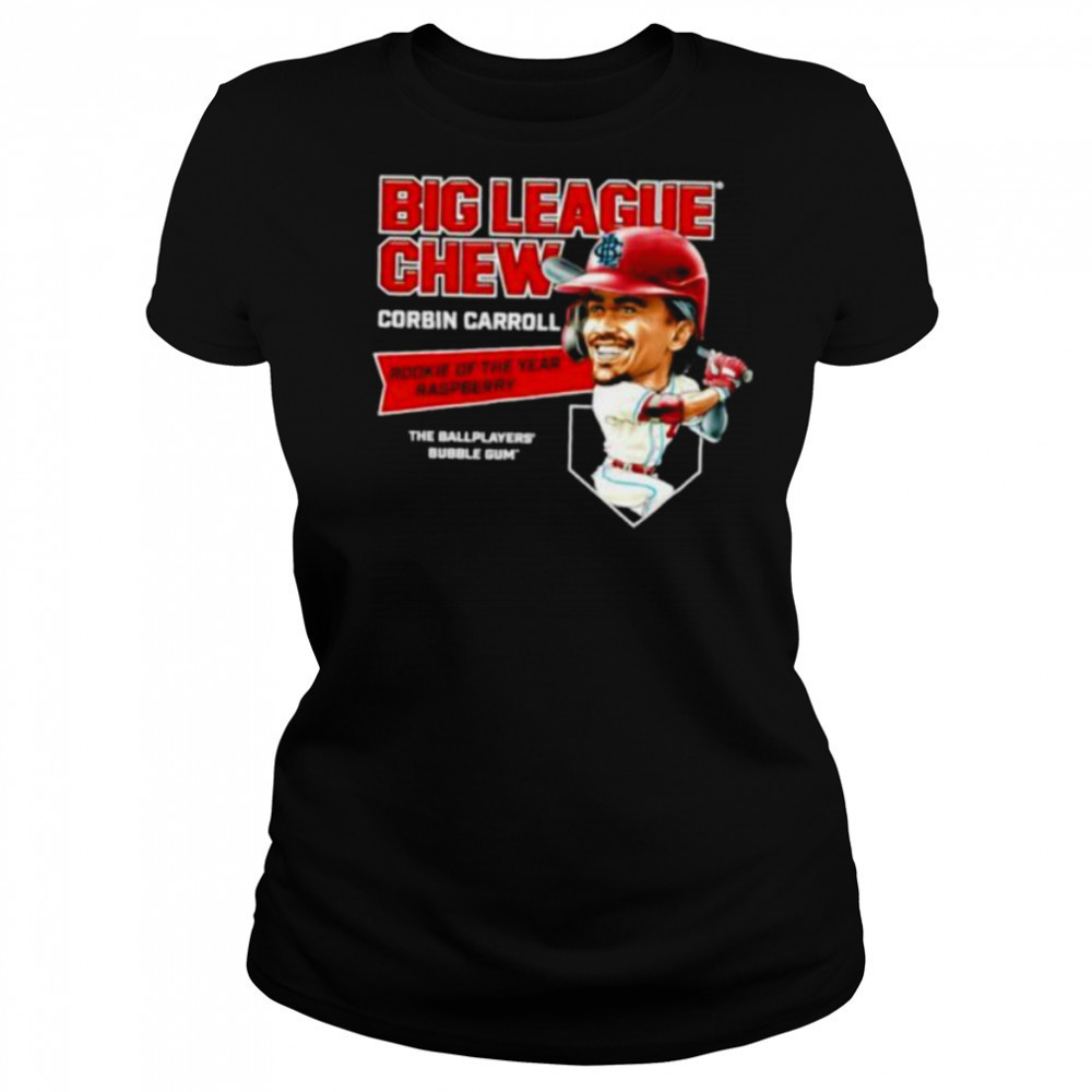 Big League Chew Corbin Carroll Rookie of The Year Raspberry The Ballplayers Bubble Gum shirt Women's T-shirt
