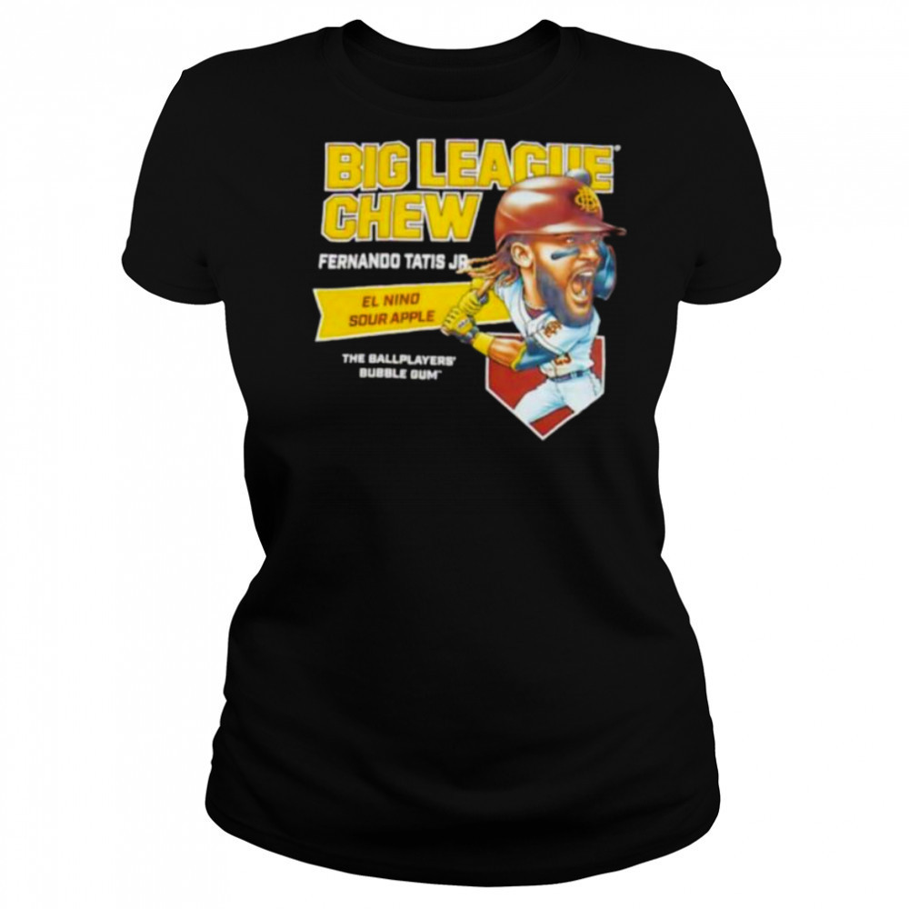 Big League Chew Fernando Tatis Jr El Nino Sour Apple The Ballplayers Bubble Gum Shirt Women's T-shirt