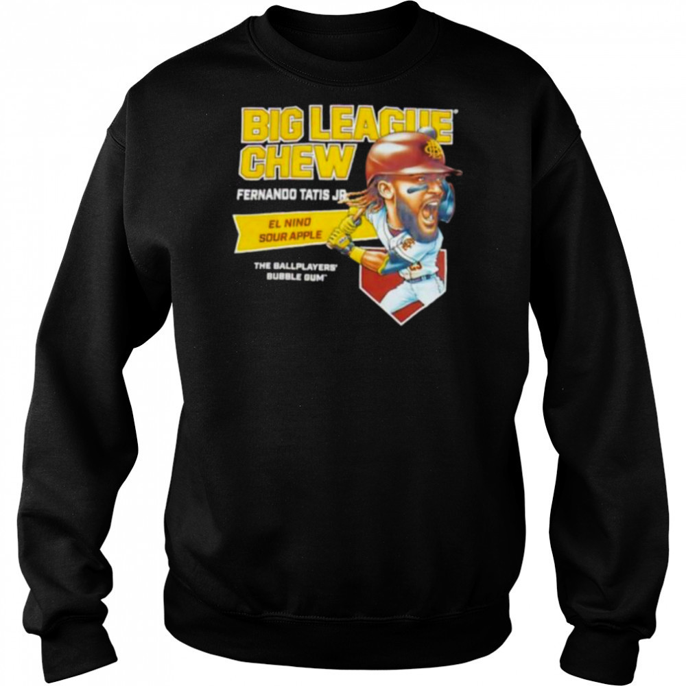 Big League Chew Fernando Tatis Jr El Nino Sour Apple The Ballplayers Bubble Gum Shirt Sweatshirt