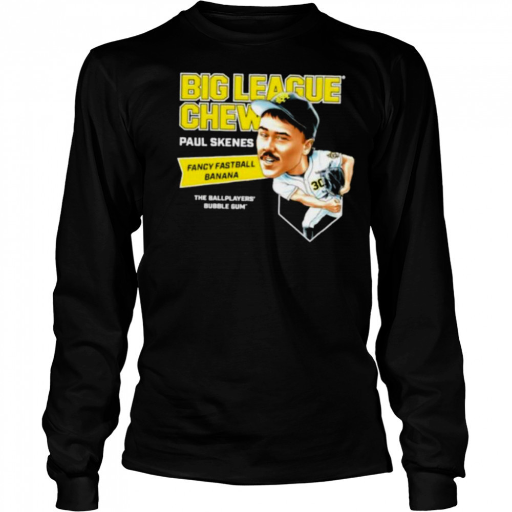 Big League Chew Paul Skenes Fancy Fastball Banana The Ballplayers Bubble Gum shirt Long Sleeved