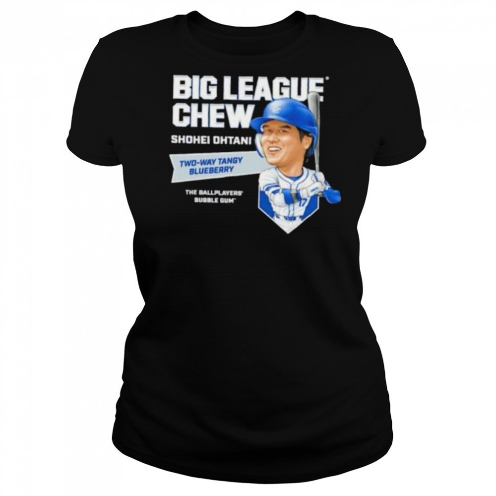 Big League Chew Shohei Ohtani Two way Tangy Blueberry The Ballplayers Bubble Gum shirt Women's T-shirt