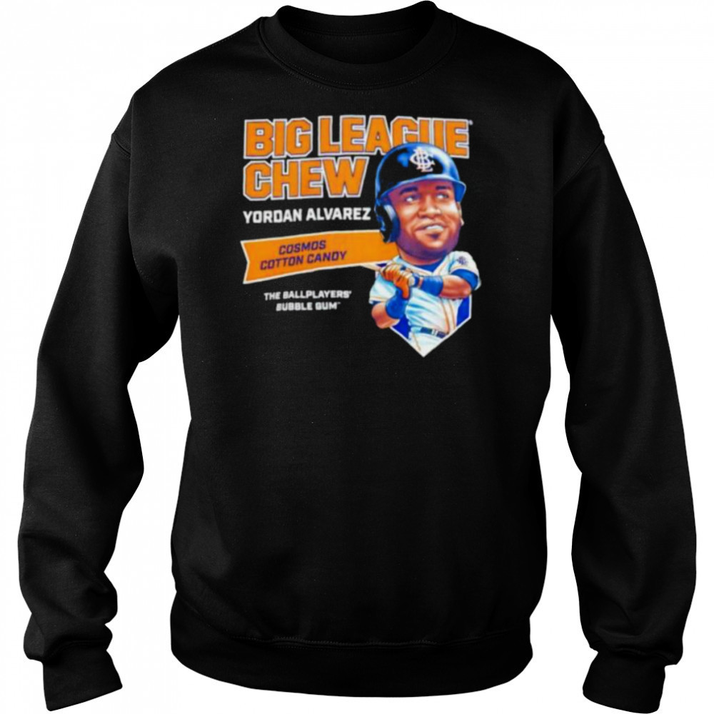Big League Chew Yordan Alvarez Cosmos Cotton Candy The Ballplayers Bubble Gum shirt Sweatshirt