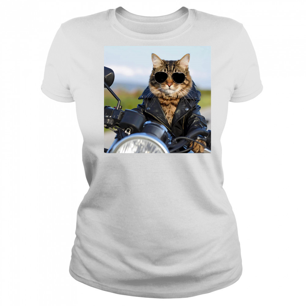 Biker Cat shirt Women's T-shirt