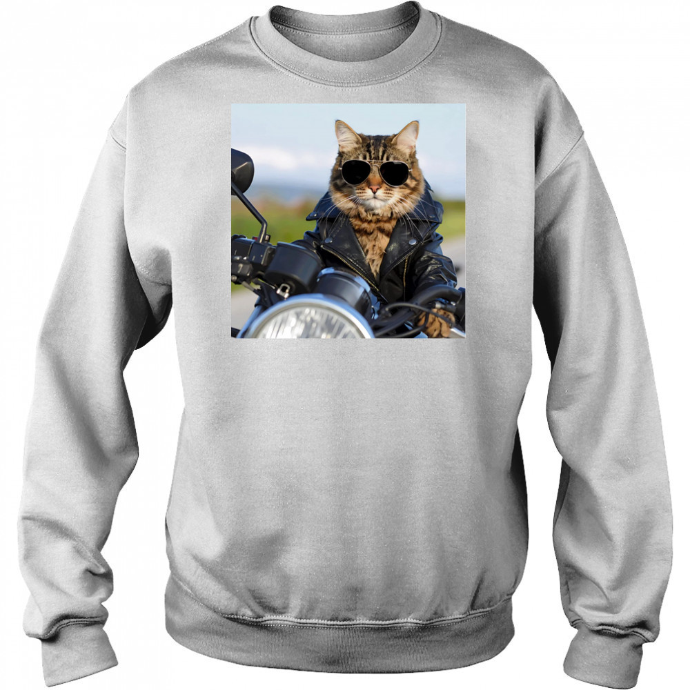 Biker Cat shirt Sweatshirt