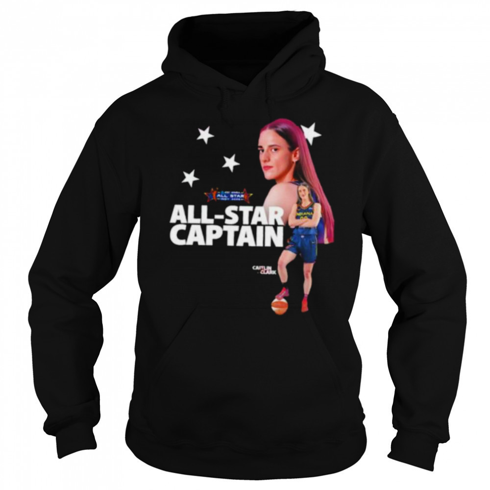 Caitlin Clark WNBA All Star 2025 Captain and two time All Star shirt Hoodie