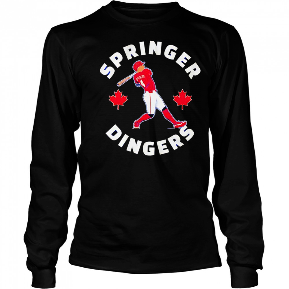 Canada Day Dingers George Springer shirt Long Sleeved