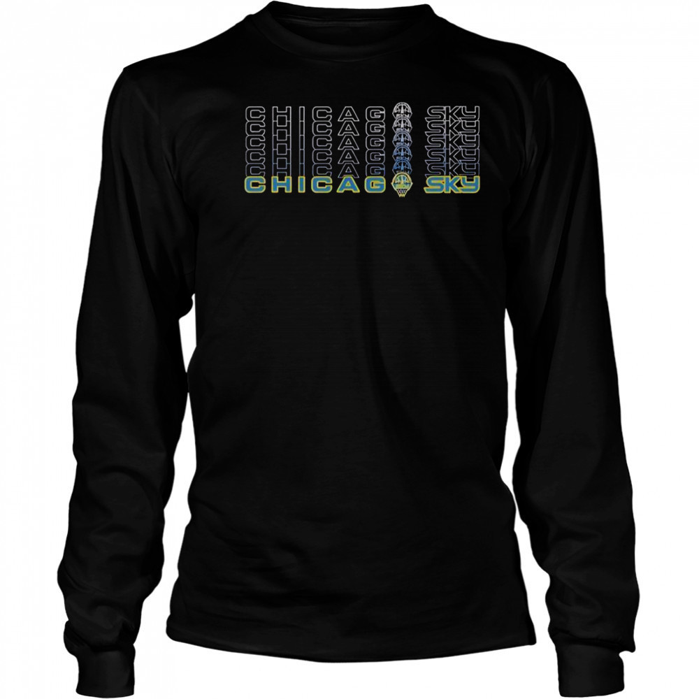 Chicago Sky Repeat T-Shirt Long Sleeved