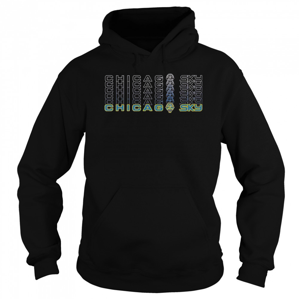 Chicago Sky Repeat T-Shirt Hoodie