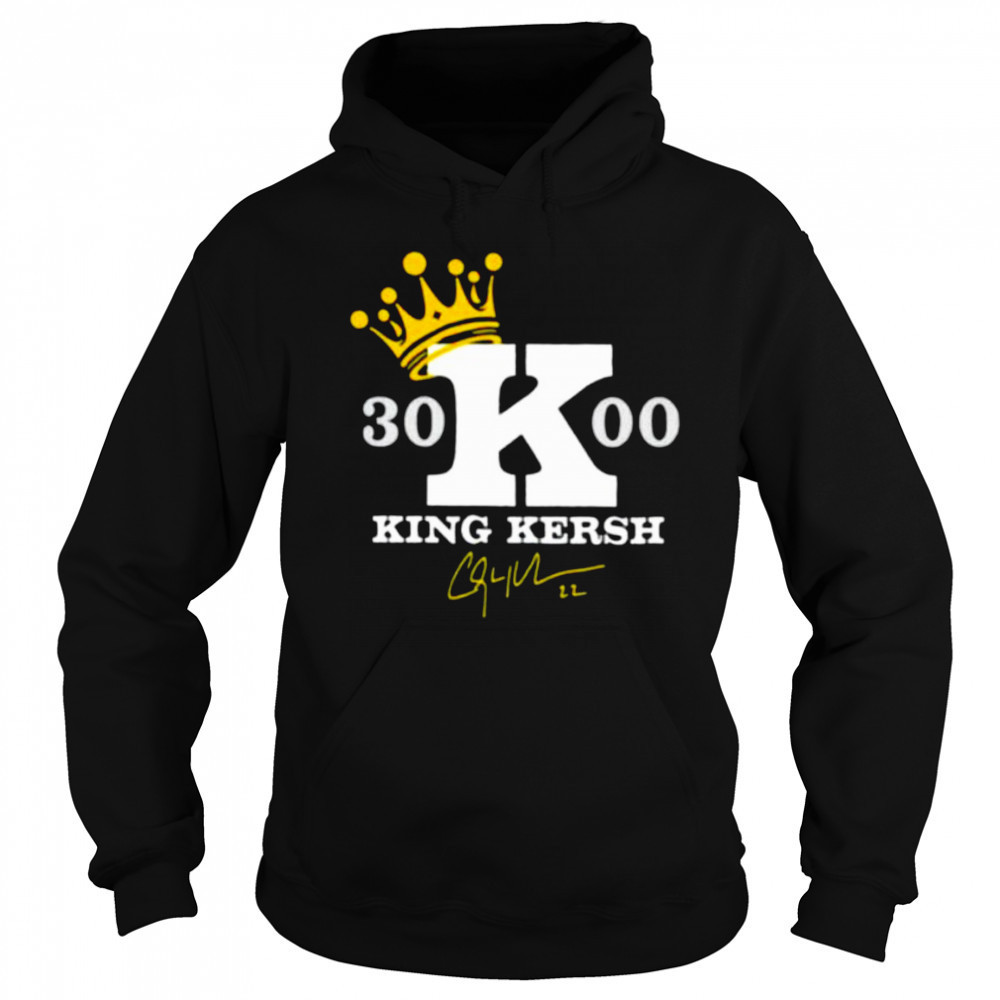 Clayton Kershaw 3000 Career Strikeouts King Kersh signature shirt Hoodie