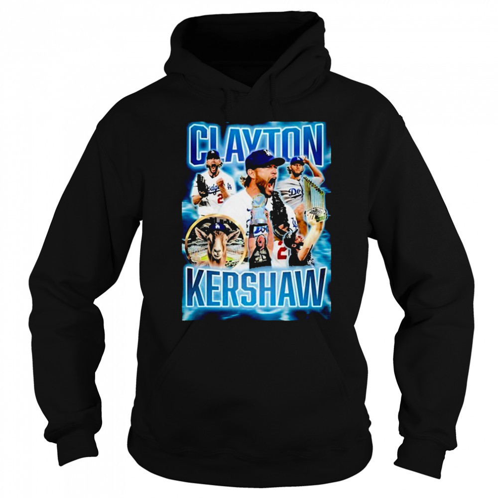 Clayton Kershaw The Goat Blk T-shirt Hoodie