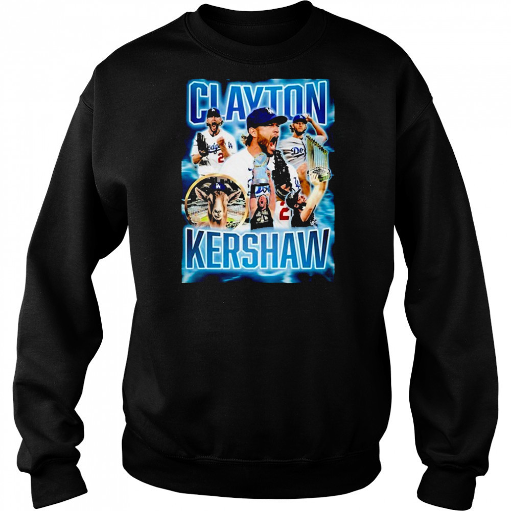 Clayton Kershaw The Goat Blk T-shirt Sweatshirt