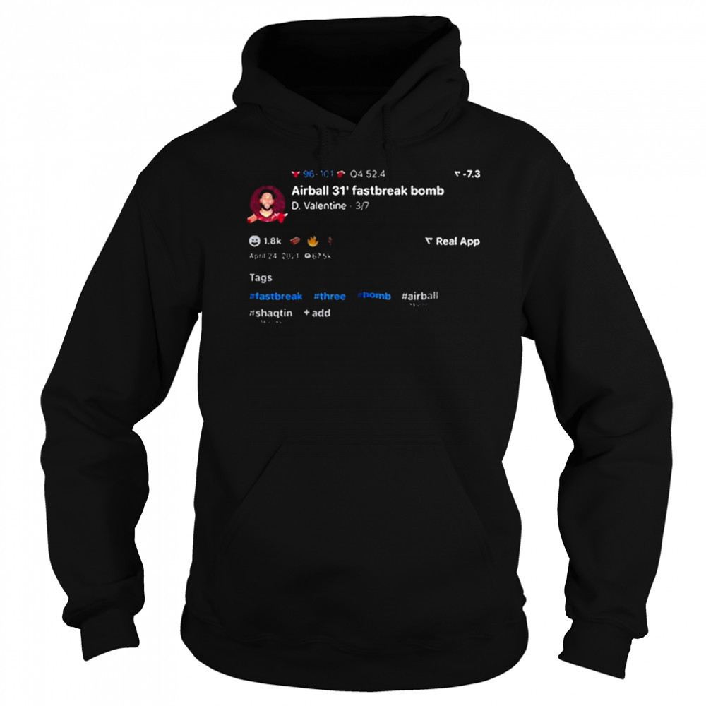Denzel Valentine Airball 31 Fastbreak Bomb Shirt Hoodie