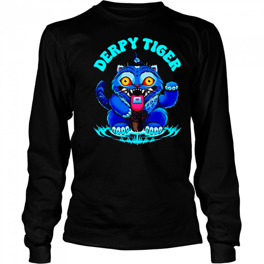 Derpy Blue Tiger KPop Demon Hunters shirt Long Sleeved