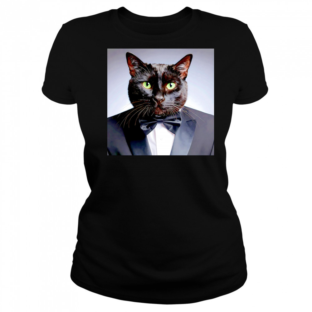 Elegant black cat shirt Women's T-shirt