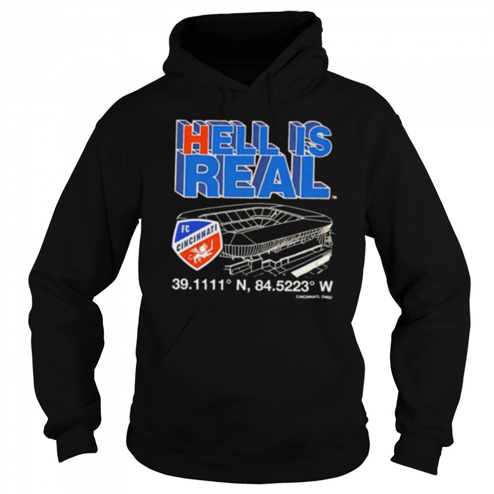 Hell is real Cincinnati FC coordinates shirt Hoodie