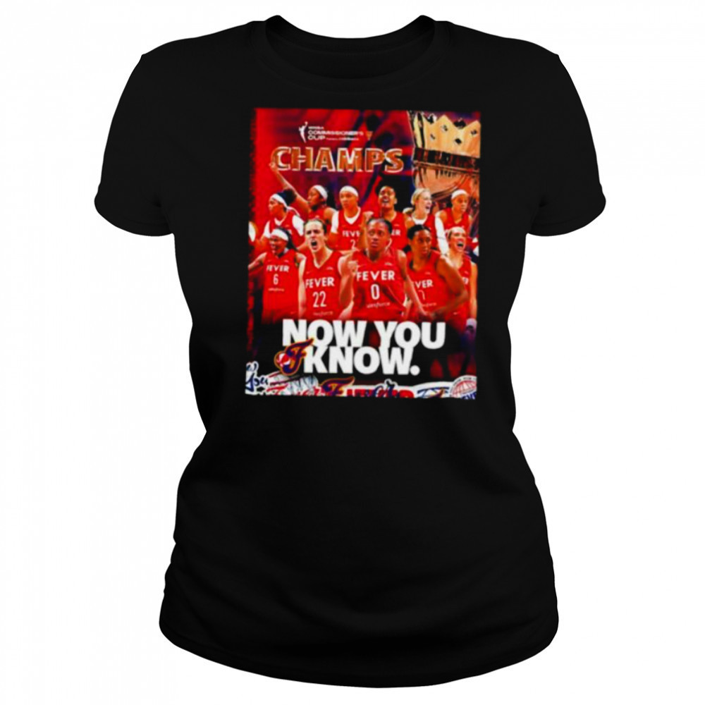 Indiana Fever 2025 WNBA Commissioner’s Cup Champs now you know shirt Women's T-shirt