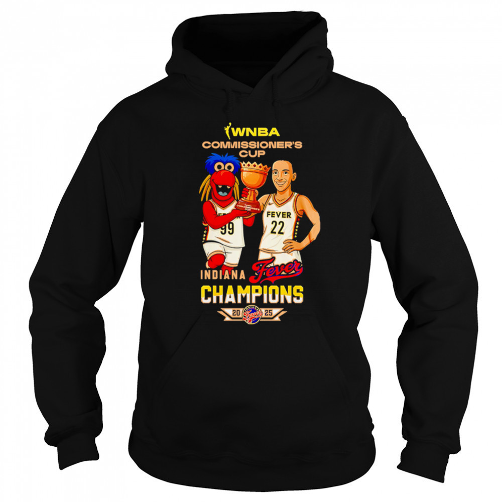 Indiana Fever Caitlin Clark Wnba Commissioners Cup Champions 2025 cartoon shirt Hoodie