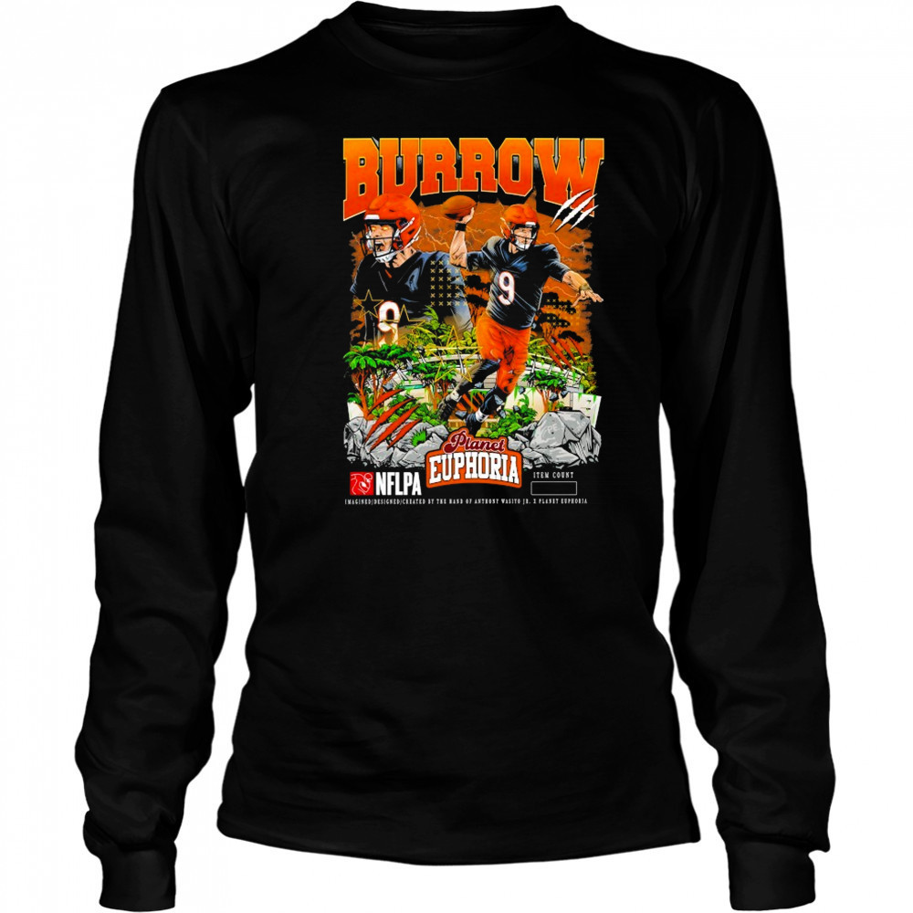 Joe Burrow NFLPA Planet Euphoria T-shirt Long Sleeved