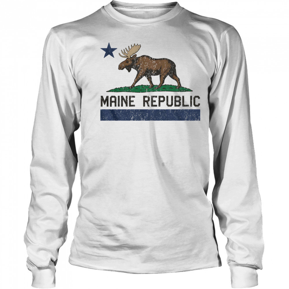 Maine Republic Moose shirt Long Sleeved