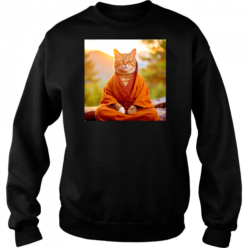 Meditate Cat shirt Sweatshirt