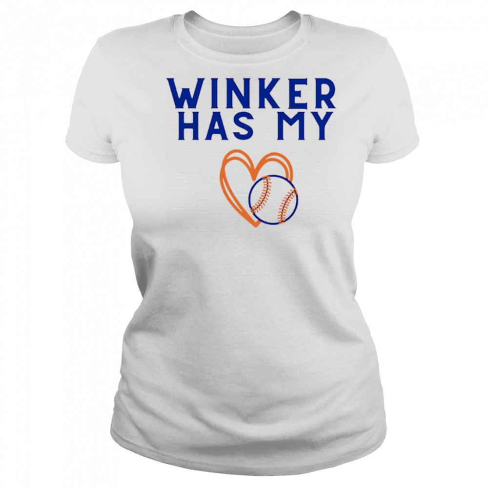 New York Mets Winker Has My Heart shirt Women's T-shirt