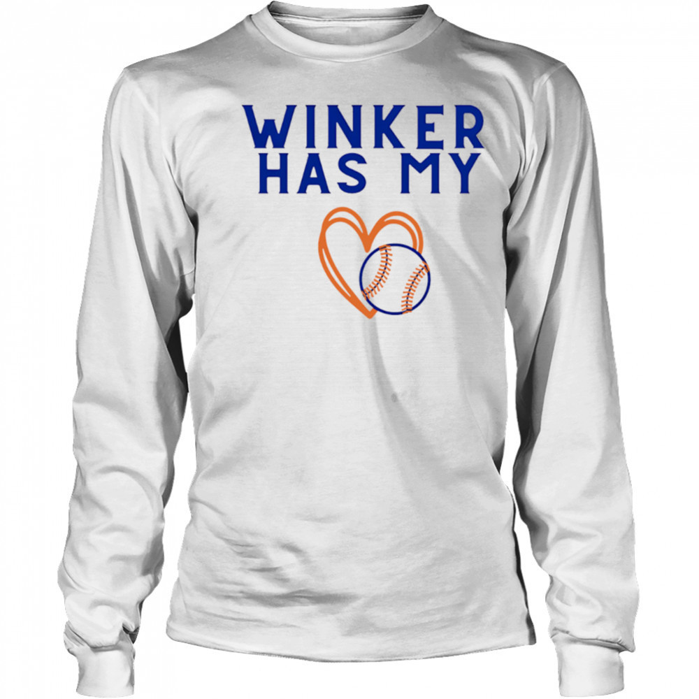 New York Mets Winker Has My Heart shirt Long Sleeved