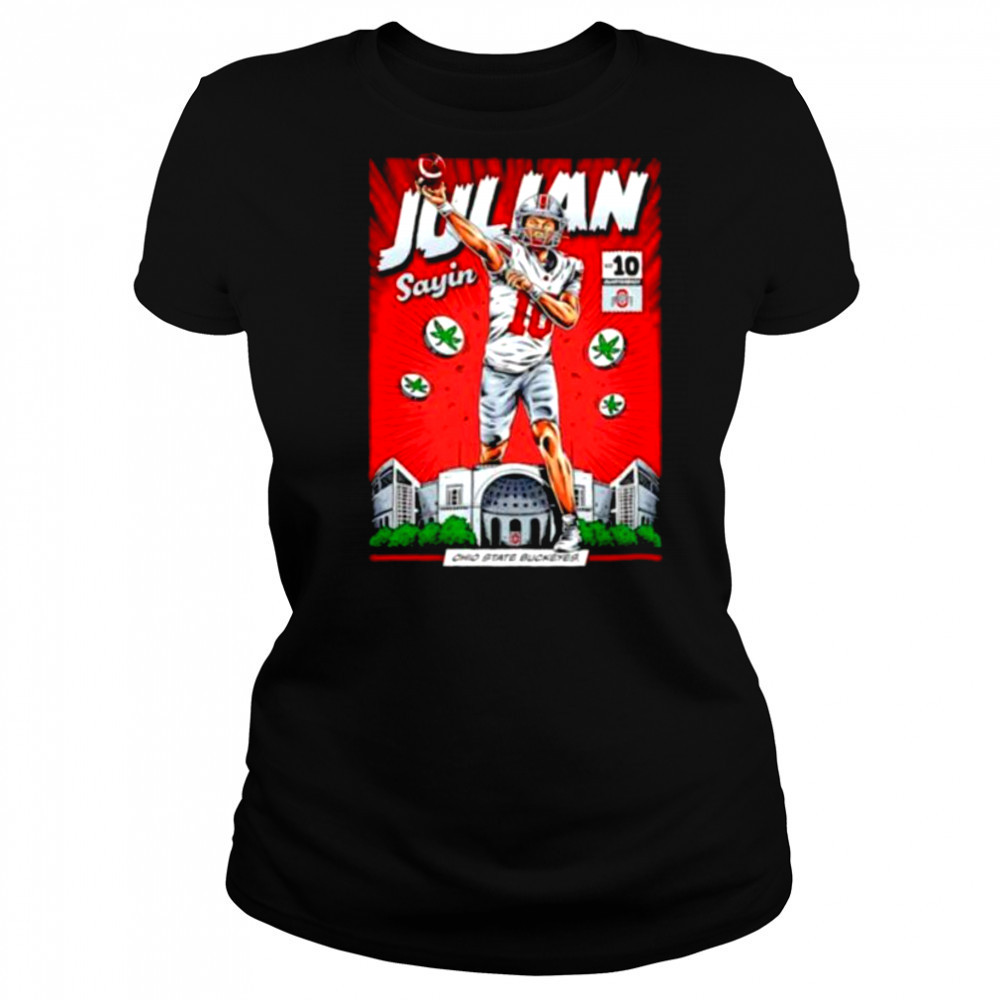 Ohio State Buckeyes #10 Julian Sayin NIL comic shirt Women's T-shirt