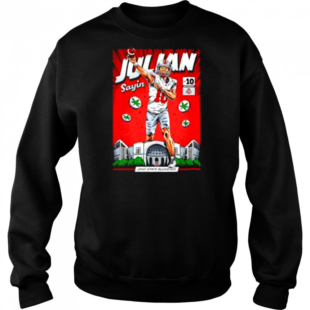 Ohio State Buckeyes #10 Julian Sayin NIL comic shirt Sweatshirt