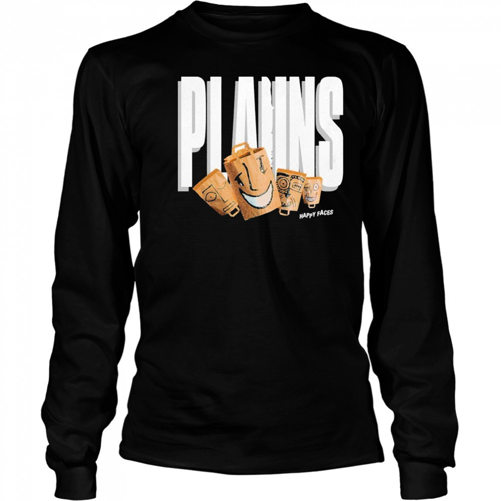 Plaiins Happy Faces T-shirt Long Sleeved