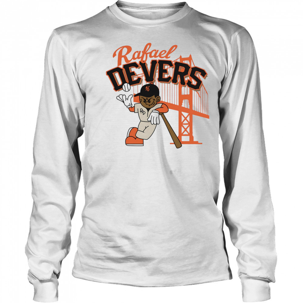Rafael Devers Mid-Summer Cartoon shirt Long Sleeved