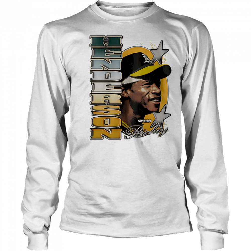 Rickey Henderson Athletics vintage 90s shirt Long Sleeved
