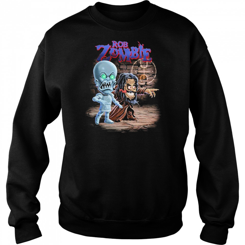 Rob Zombie Rob And Robot T-shirt Sweatshirt