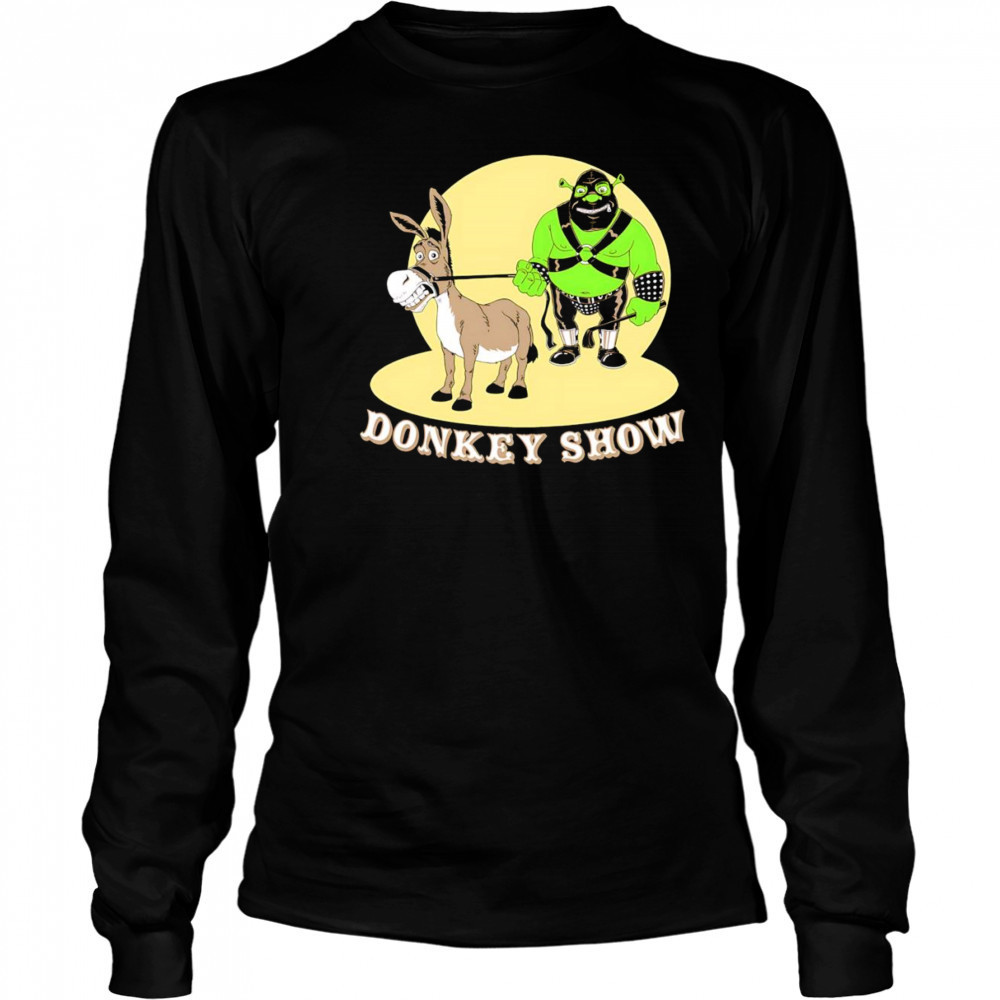 Shrek donkey show shirt Long Sleeved
