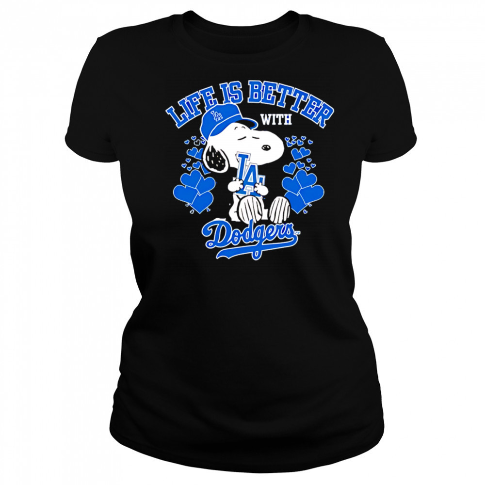 Snoopy Life is better with Dodgers shirt Women's T-shirt