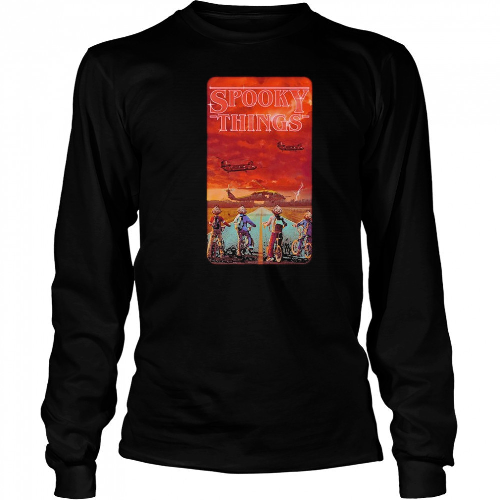 Spooky Things On The X T-shirt Long Sleeved