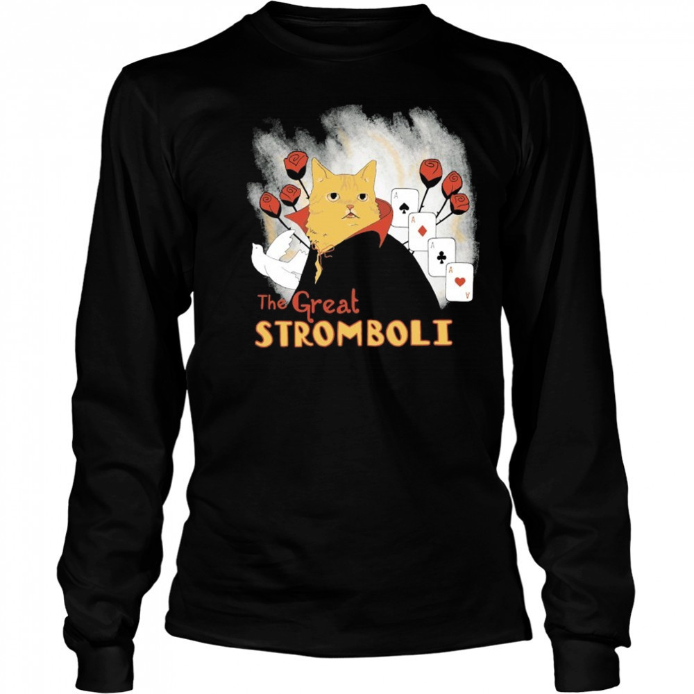 The Great Stromboli Cat Cards T-shirt Long Sleeved