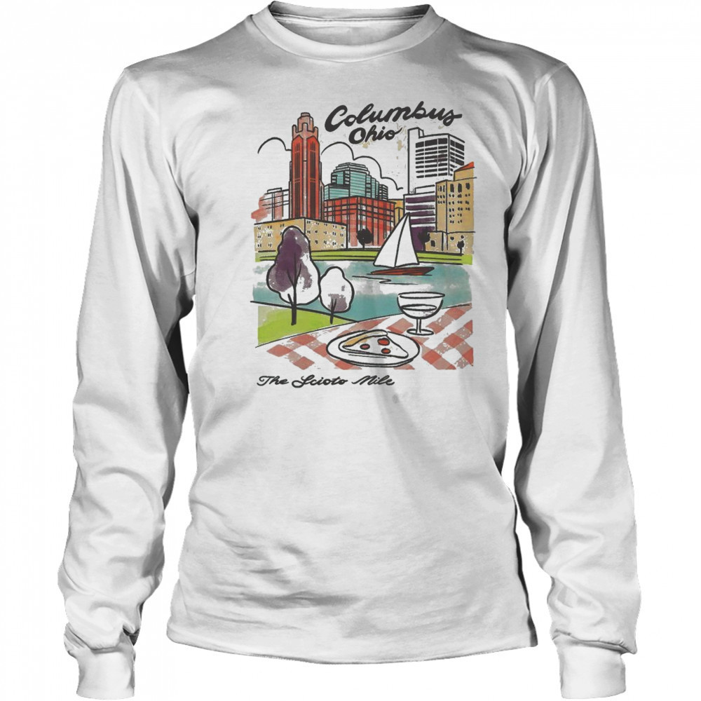 The Scioto Mile Columbus Ohio T-Shirt Long Sleeved