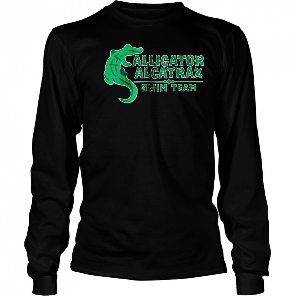 Alligator Alcatraz Swim Team T-shirt Long Sleeved