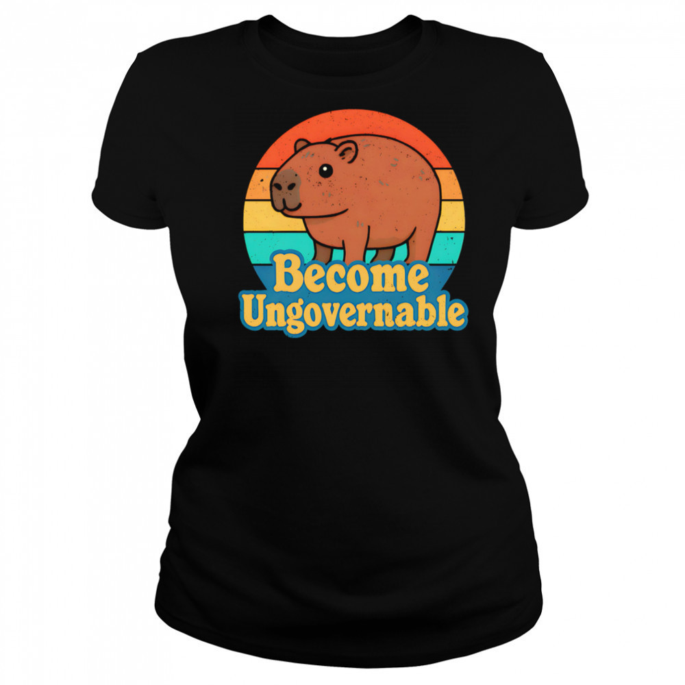 Capybara Become Ungovernable vintage shirt Women's T-shirt