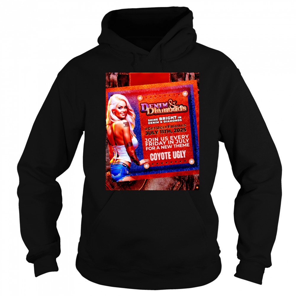 Denim and Diamonds coyote ugly shirt Hoodie