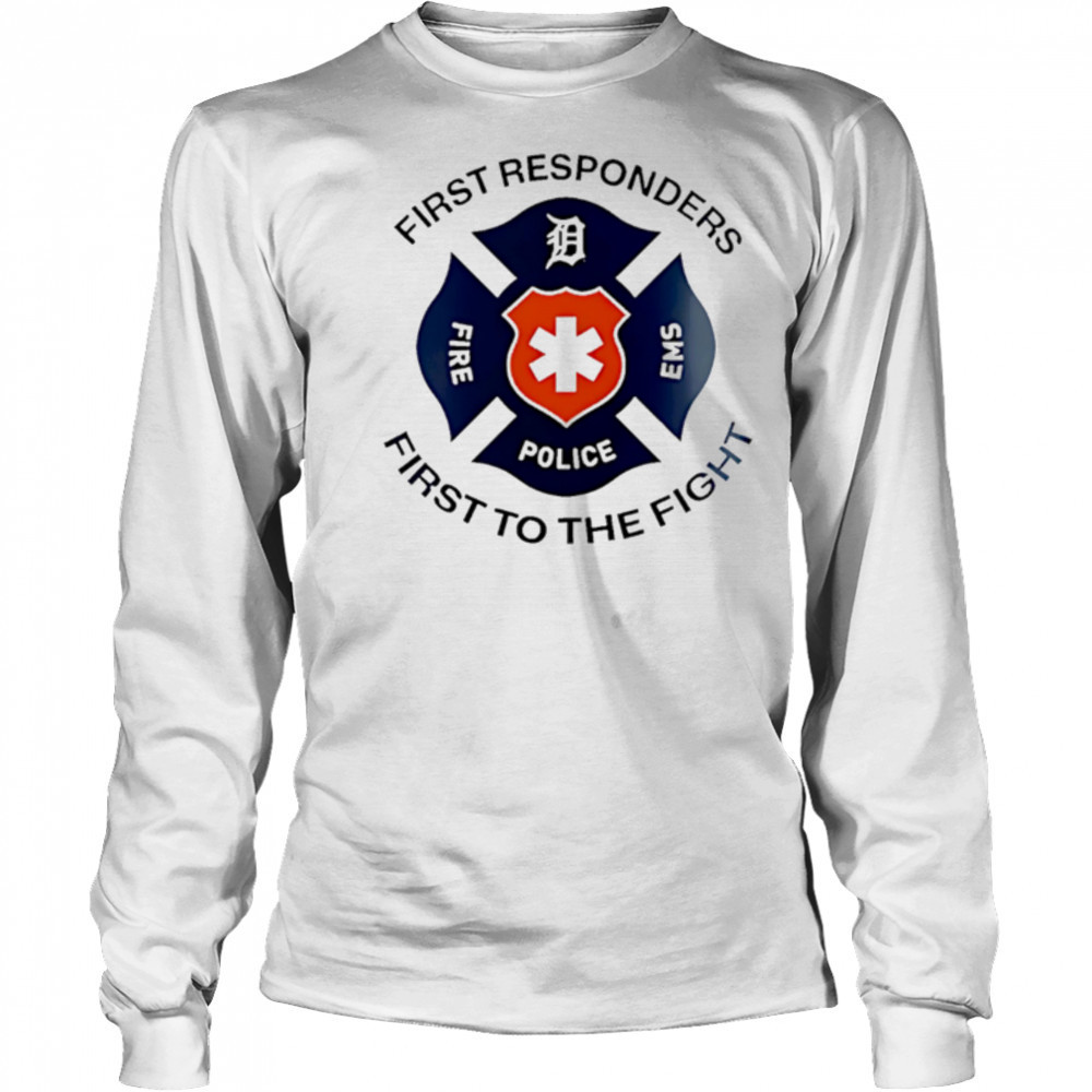 Detroit Tigers x First Responders 2025 Special Baseball shirt Long Sleeved