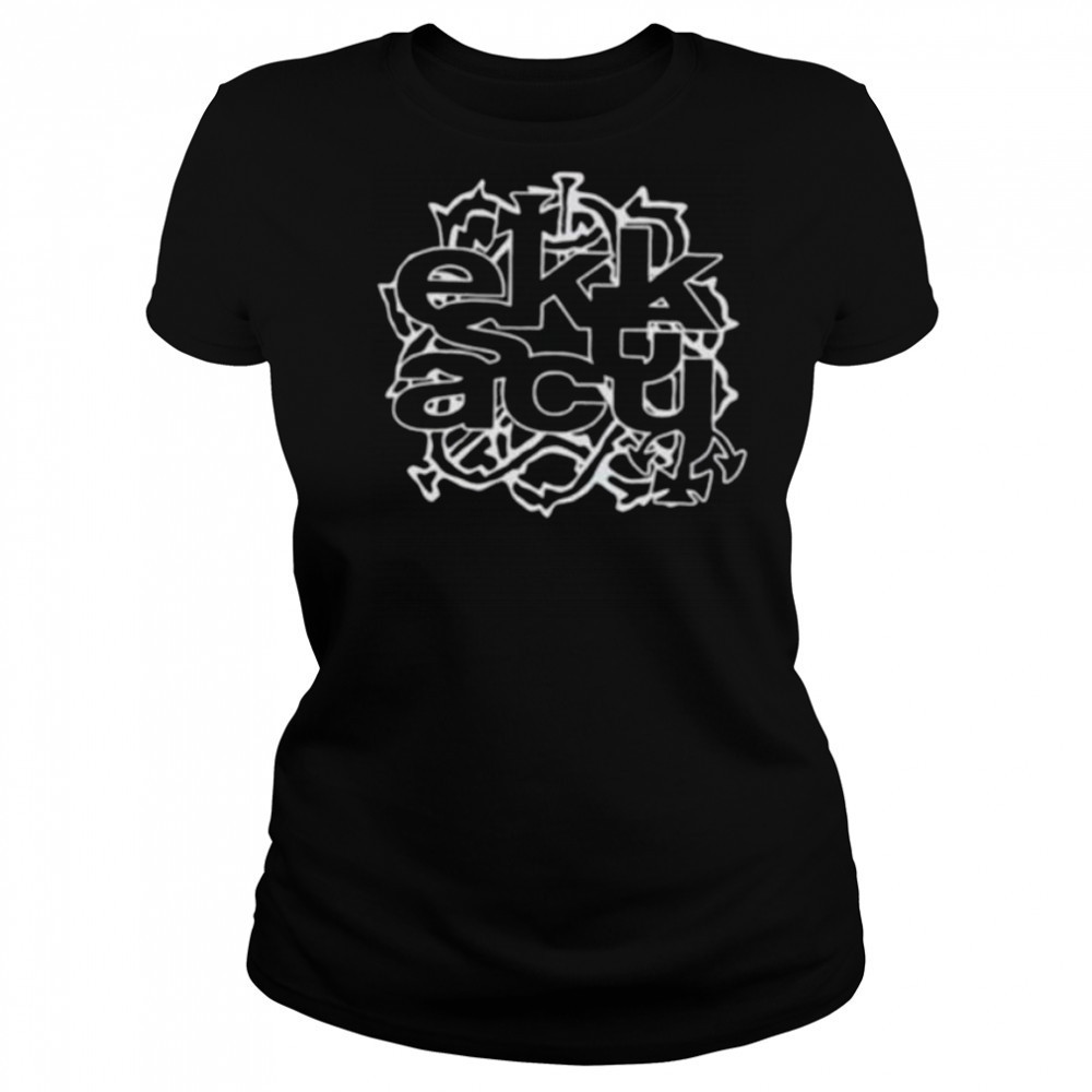 Ekkstacy forever ekkstacy barbed logo shirt Women's T-shirt