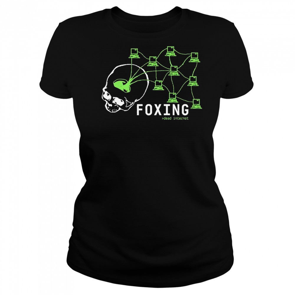 Foxing Dead Internet Skull T-shirt Women's T-shirt