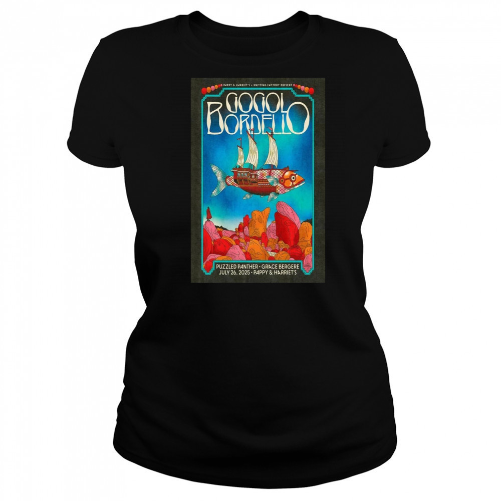 Gogol Bordello Pioneertown, Ca July 26 2025 Pappy & Harriet’S Event Poster T-Shirt Women's T-shirt