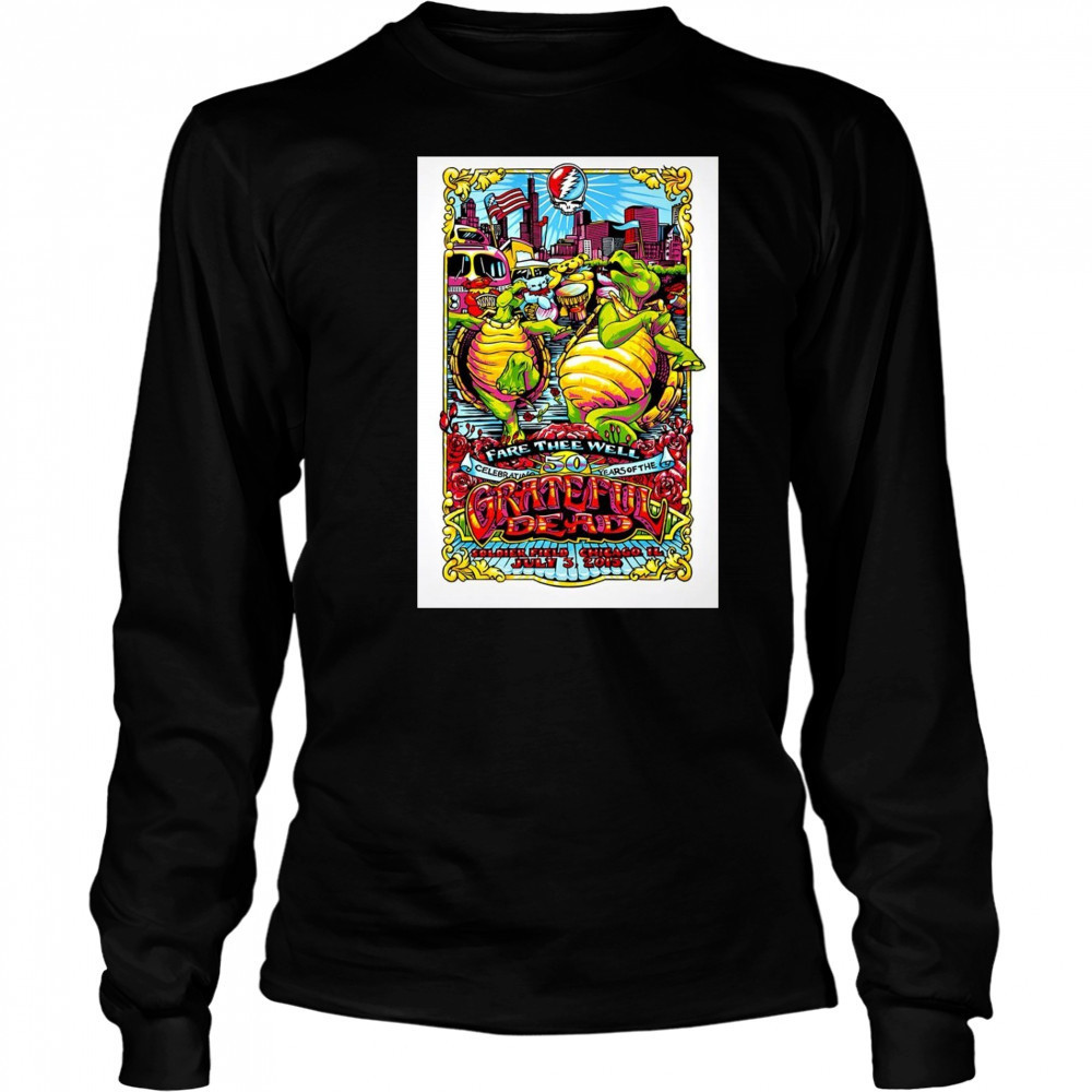 Grateful Dead July 3 2025 Soldier Field Chicago IL Posters T-Shirt Long Sleeved