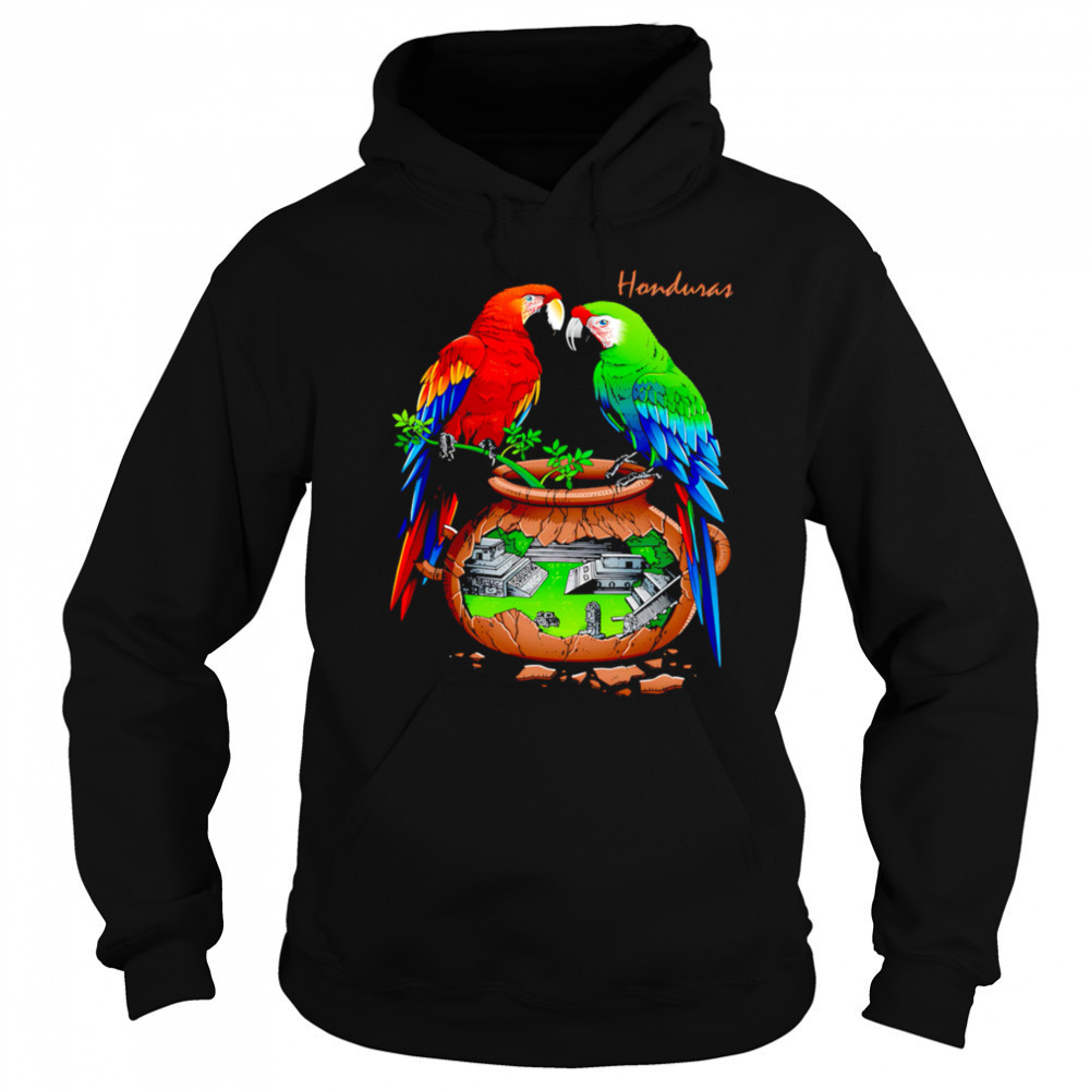 Honduras Parrots and Cultural shirt Hoodie